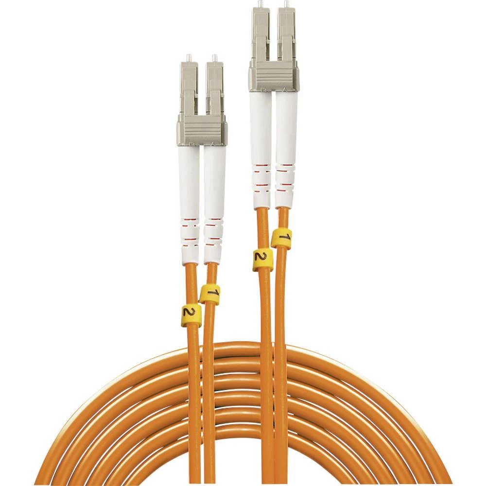 LINDY 46481 Glasfaser svjetlovodi priključni kabel [1x muški konektor LC - 1x muški konektor LC] 50/125 µ Multimode OM2 2.00 m slika