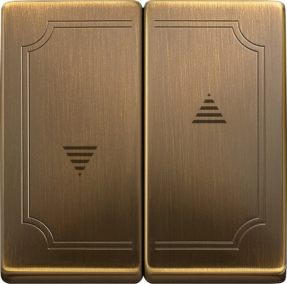 Merten Poklopac Izmjenični prekidač Mjedena 411543 slika