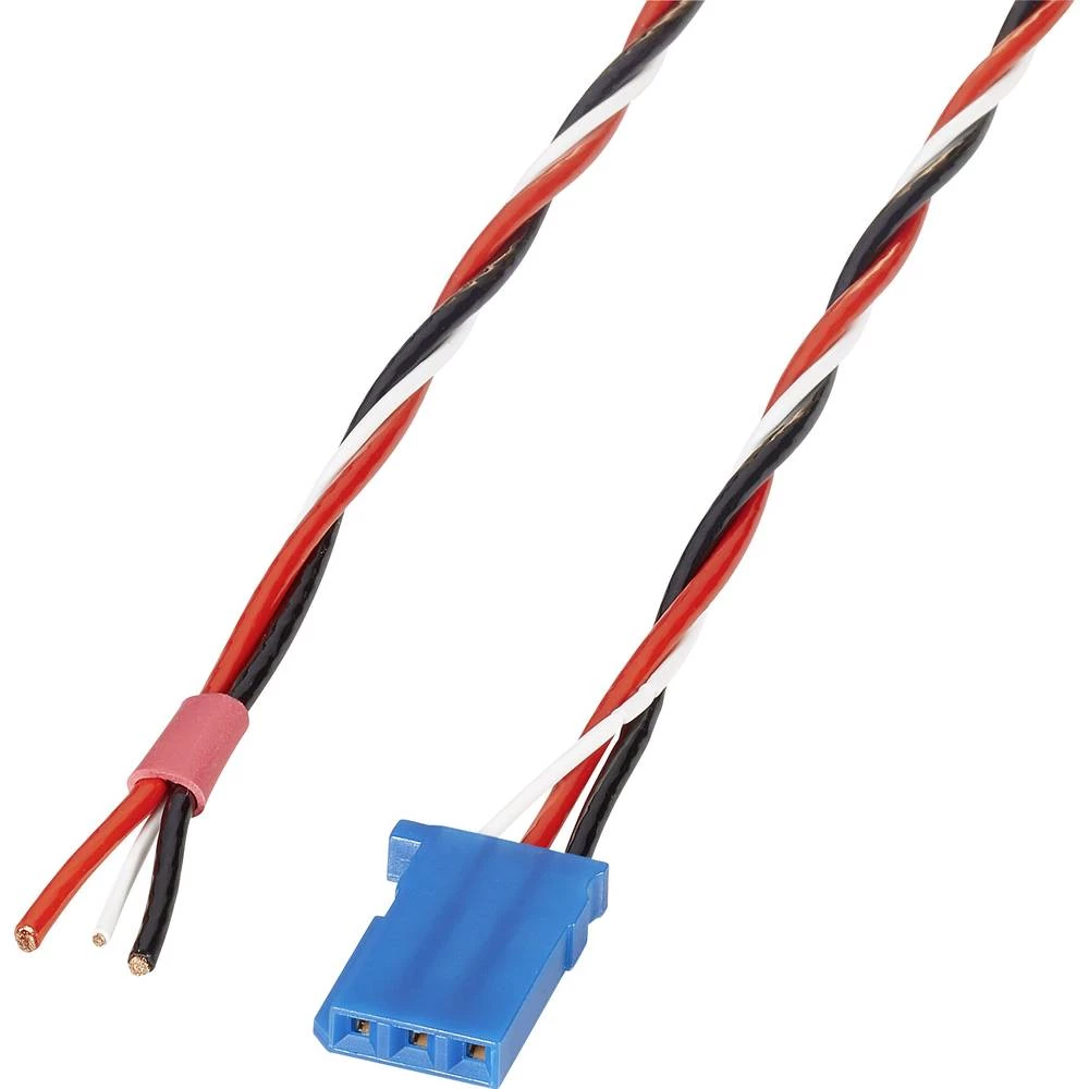 Servo Priključni kabel Deluxe [1x Futaba - 1x Slobodan kraj] 0.5 mm&sup2; sukani Reely slika