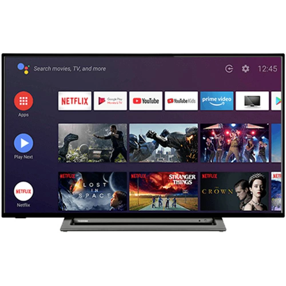 Toshiba 43LA3B63DA LED-TV 109 cm 43 palac Energetska učinkovitost 2021 E (A - G) ci+, dvb-c, dvb-s, dvb-s2, DVB-T, DVB-T2, full hd, Smart TV, WLAN crna slika