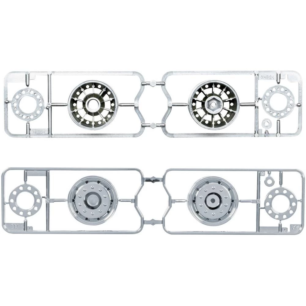 Tamiya 1:14 Poluprikolica za kamione Naplatci 30 mm Plastika Euro optika Krom (mat) boja 2 ST slika