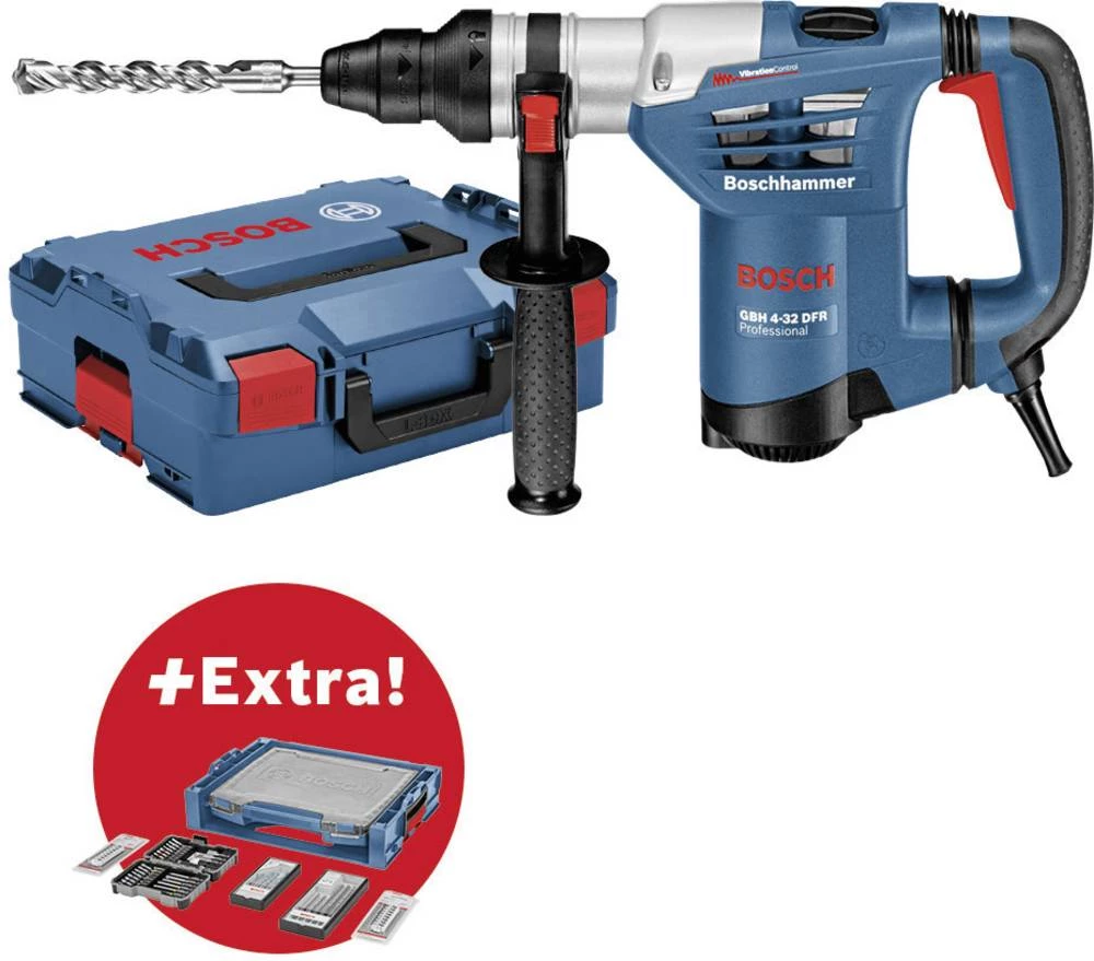 Bosch Professional GBH 4-32 DFR+68AS SDS-Plus-Akumulatorski čekić za rušenje 900 W Uklj. oprema, Uklj. kofer slika