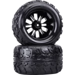 Reely 1:10 monstertruck kompletni kotači crna 2 St.