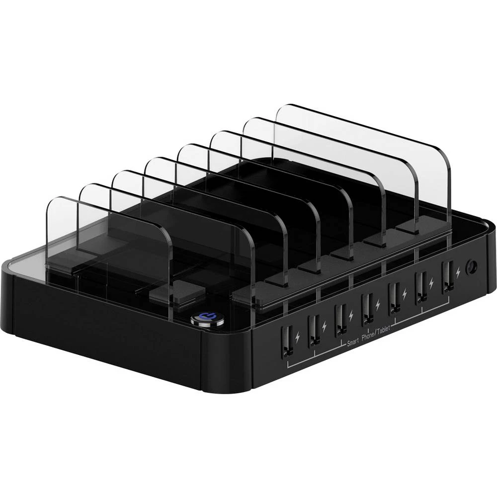 Roline  19.07.1051 USB stanica za punjenje utičnica Izlazna struja maks. 2400 mA 7 x USB slika