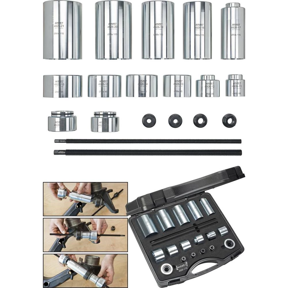 Universal Silent set s kuglastim ležajima, 19 komada Hazet 4926-1/19 slika