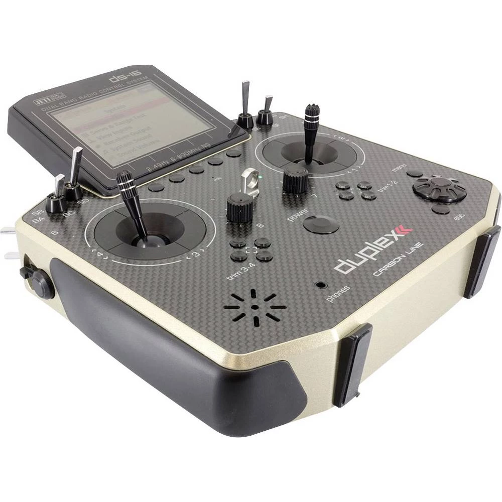 Jeti DS-16 II žuta ručni daljinski upravljač 2,4 GHz Broj kanala: 24 slika