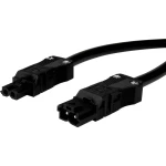 Adels-Contact 92876210 mrežni priključni kabel mrežni adapter - mrežni konektor Ukupan broj polova: 2 crna 1.00 m 75 St.