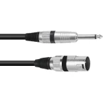 Omnitronic 3022519D XLR adapter cable [1x XLR utikač 3-polni - 1x klinken utikač 6.3 mm (mono)] 10.00 m crna