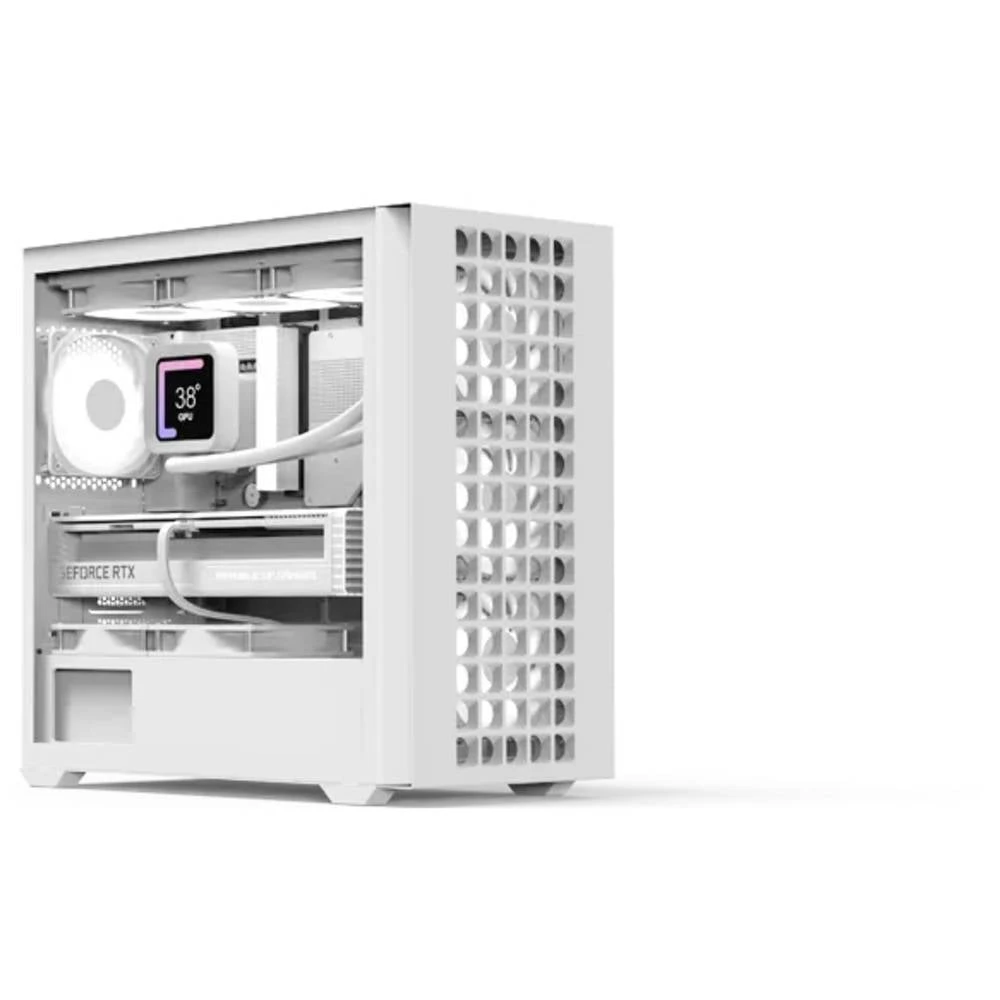 AeroCool D302A-G-WT mini-tower kućište za računala crna, bijela slika