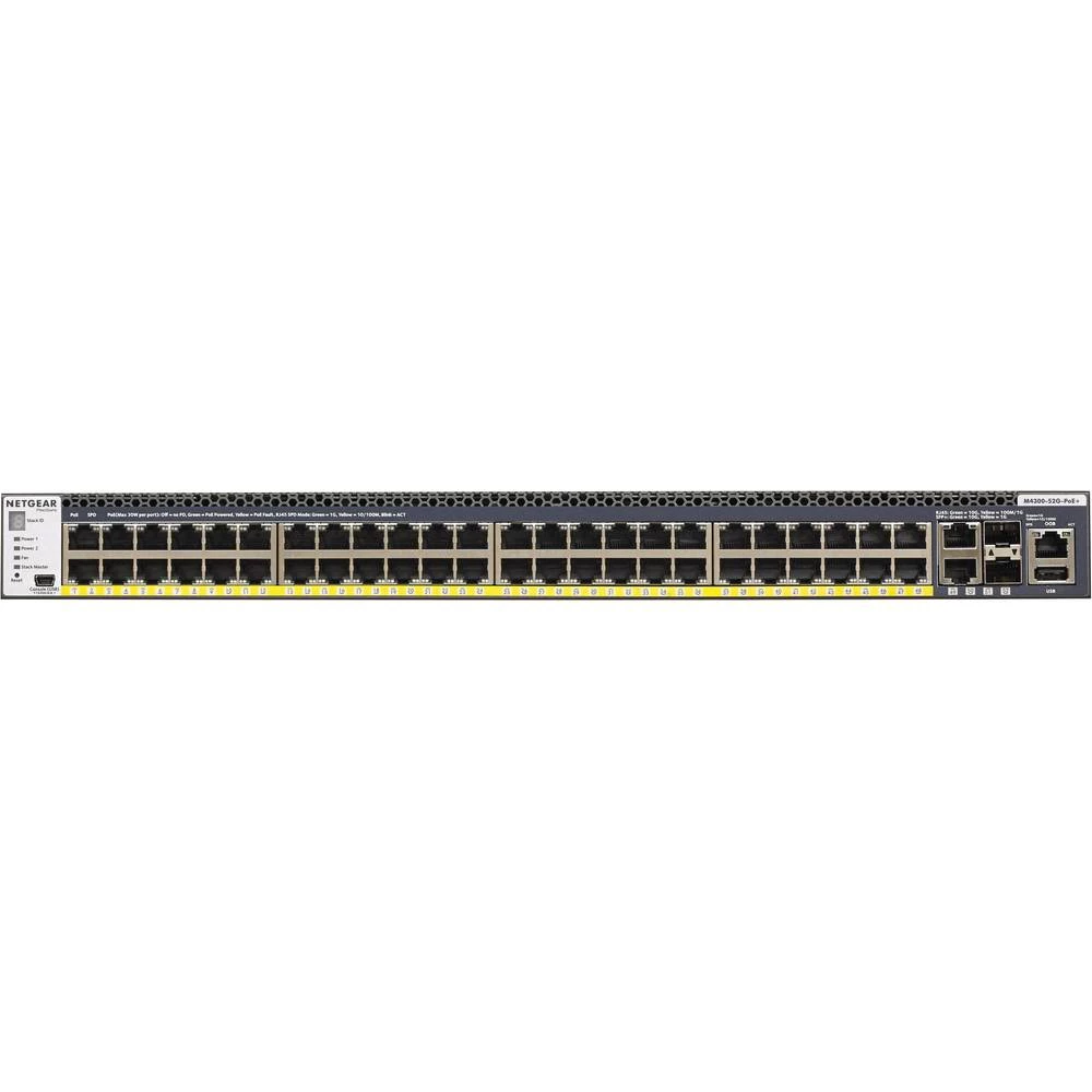 Mrežni preklopnik RJ45/SFP NETGEAR NETGEAR M4300 52xGB PoE+ Switch 550W PSU slika
