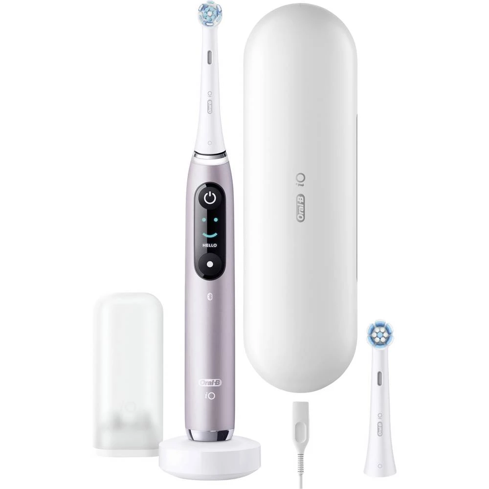 Oral-B Braun Oral-B iO Series 9N Rose Quartz JA 408390 električna četkica za zube ruža slika