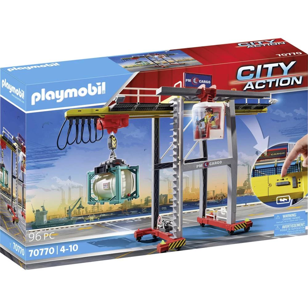 Playmobil® City Action Portalna dizalica s kontejnerima 70770 slika