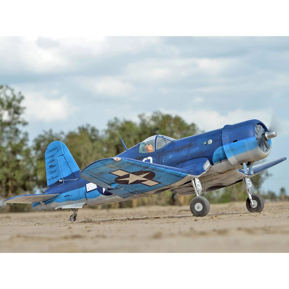 Black Horse Corsair F4U RC model motornog zrakoplova Komplet za sastavljanje 2280 mm slika