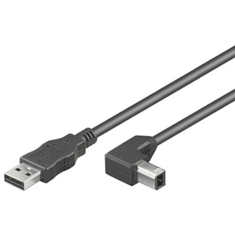 TECHly USB 2.0 Priključni kabel [1x Muški konektor USB 2.0 tipa A - 1x Muški konektor USB 2.0 tipa B] 2 m Crna slika