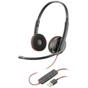 POLY Blackwire C3220   On Ear Headset žičani stereo crna  slušalice s mikrofonom slika