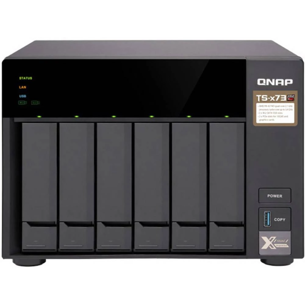 NAS-Server kućište QNAP TS-673-4G 6 Bay 2x utor M.2 slika