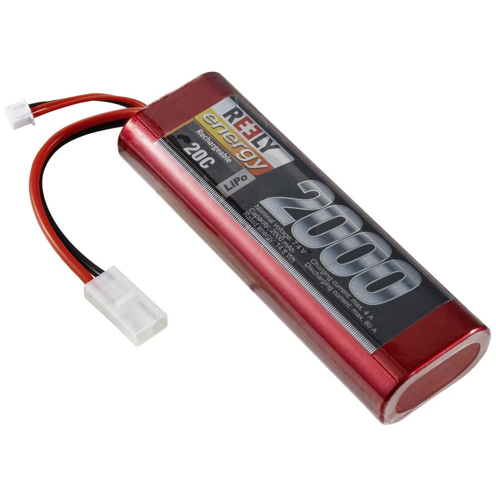 Reely lipo akumulatorski paket za modele 7.4 V 2000 mAh Broj ćelija: 2 20 C tvrdo kućište Tamiya utikač slika