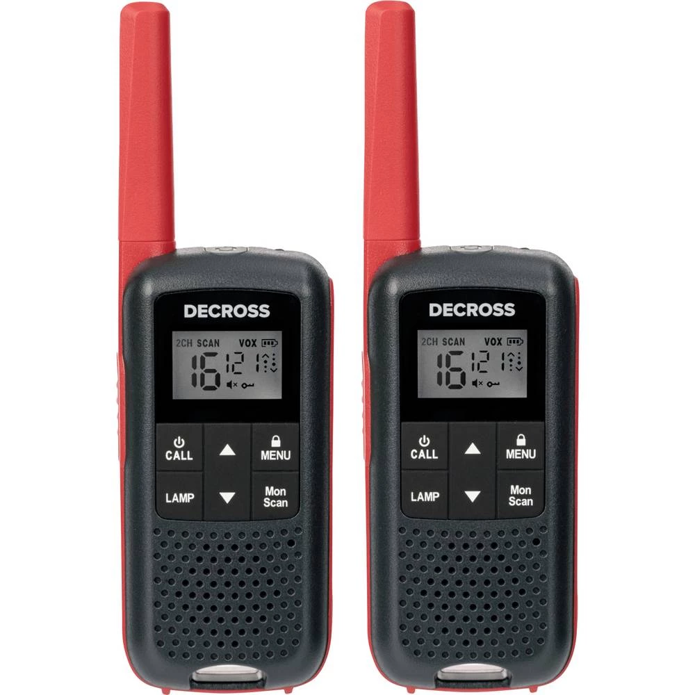 DECROSS DC63 Rot 2er-Set DC6313104302000 PMR ručna radio stanica slika