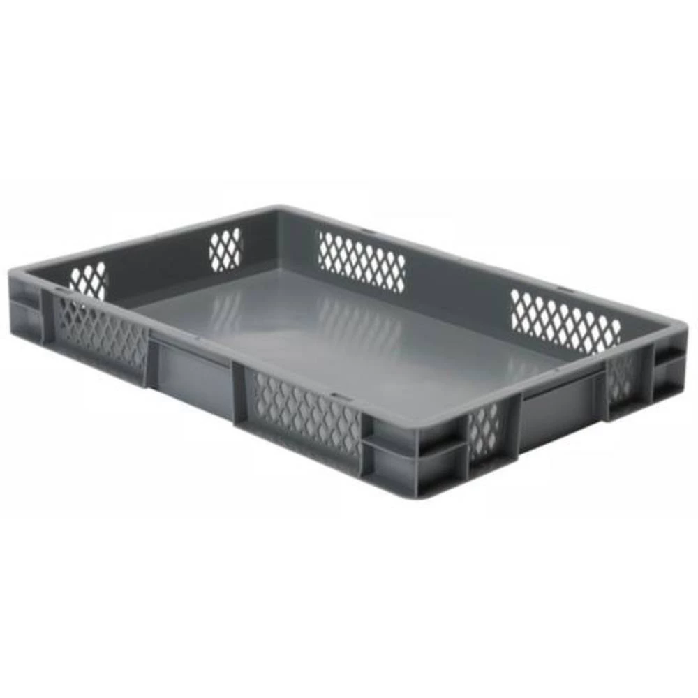 Spremnik za slaganje Pogodna za hranu (D x Š x V) 600 x 400 x 75 mm Siva Favorit TK 600/75-1 2 ST slika