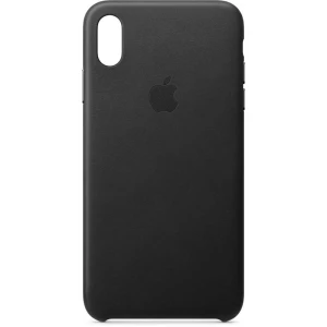 iPhone stražnji poklopac Apple Leder Case Pogodno za: Apple iPhone XS Max, Crna slika