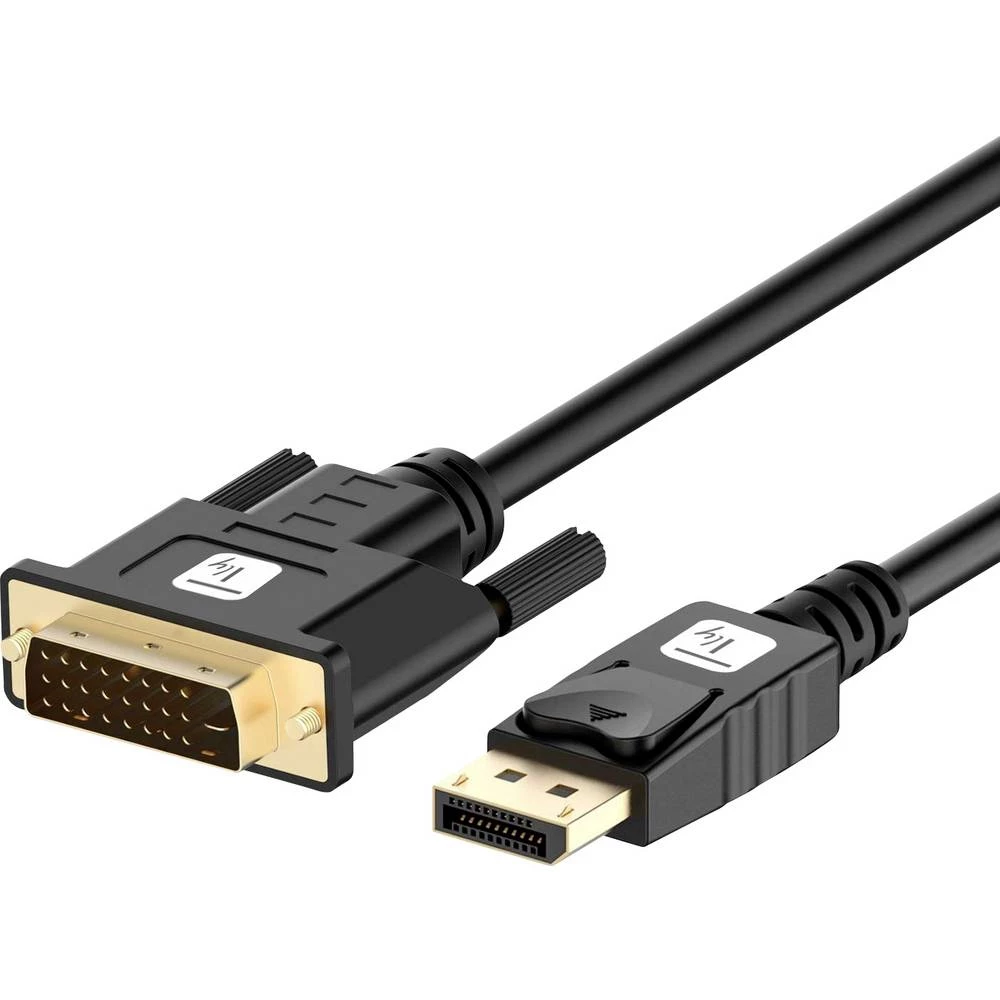 TECHly DisplayPort / DVI priključni kabel 2.00 m ICOC-DSP-C12-020P crna [1x muški konektor displayport - 1x muški konek slika