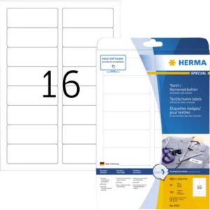 Herma 4515 Etikete (A4) 88.9 x 33.8 mm Acetat Bijela 320 ST Ponovno ljepljenje Naljepnice za ime slika