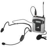 Naglavni komplet Glasovni mikrofon Monacor TXA-800HSE Način prijenosa:Bežični, Bežično Metalno kućište, Prekidač
