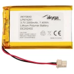 Akyga LP674261 aku-pack x poseban akumulator LiPo 3.7 V 2000 mAh