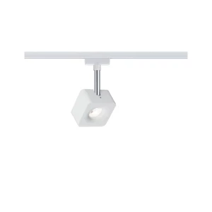 Svjetiljka za visokonaponski sustav šina U-šina LED fiksno ugrađena 8 W LED Paulmann Cube Bijela (sjajna) slika