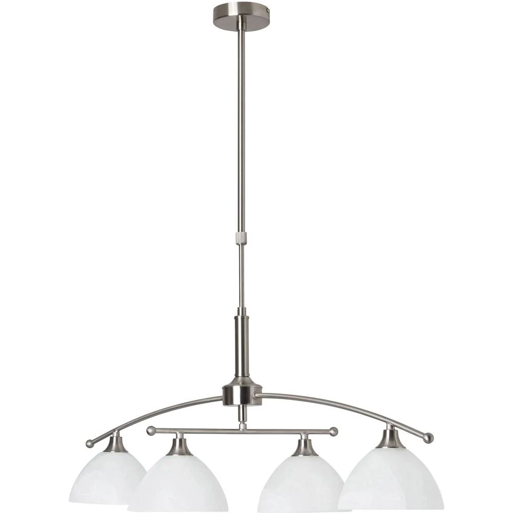 Viseća svjetiljka 112 W Brilliant Enzio G66472/13 Plemeniti čelik, Alabaster slika