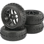 Reely 1:10 buggy kompletni kotači spike 5 duplih krakova crna 2 St.