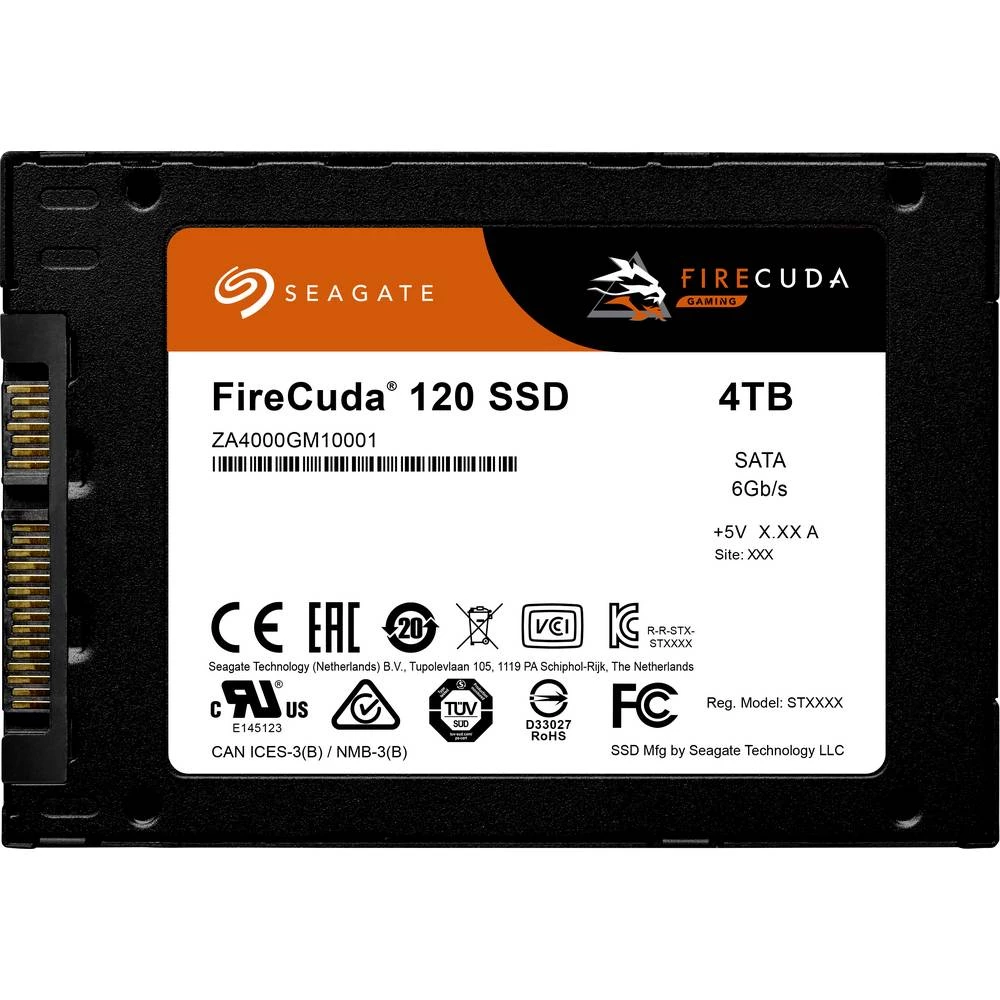 Seagate FireCuda® 4 TB unutarnji SATA SSD 6.35 cm (2.5 ") SAS 6 Gb/s maloprodaja ZA4000GM1A001 slika