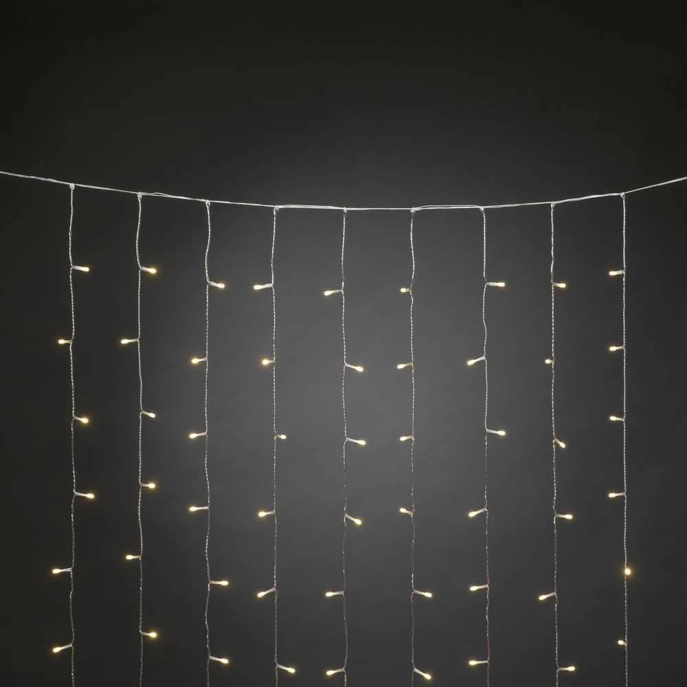 Konstsmide svjetlosna zavjesa u obliku ledene kiše vani Energetska učinkovitost 2021: F slika