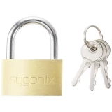 Sygonix SY-5045284 lokot 39.8 mm različito zatvaranje   zlatno-žuta zaključavanje s ključem