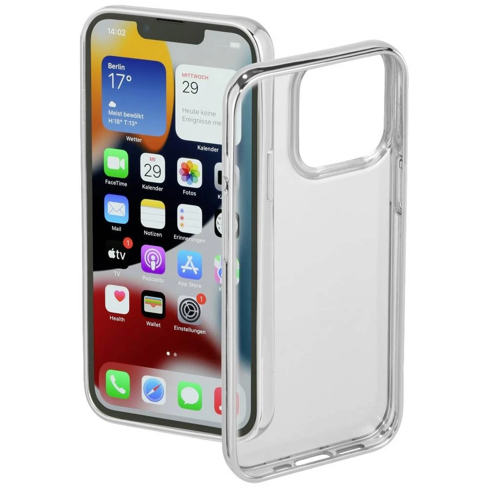 Hama Clear&Chrome stražnji poklopac za mobilni telefon Apple iPhone 13 Pro srebrna (prozirna) slika