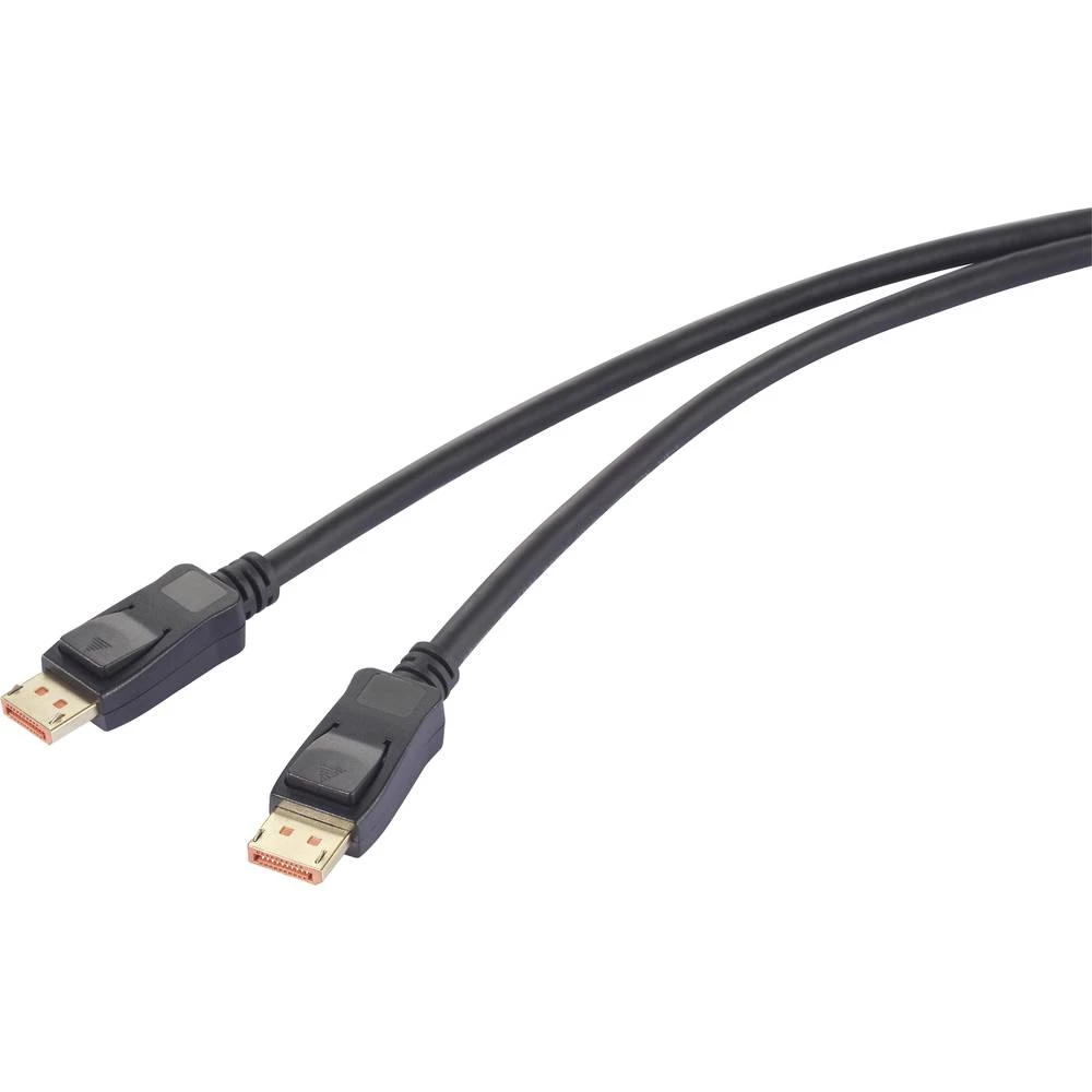 Renkforce DisplayPort priključni kabel DisplayPort utikač 2.00 m crna RF-6562820 8K UHD DisplayPort kabel slika