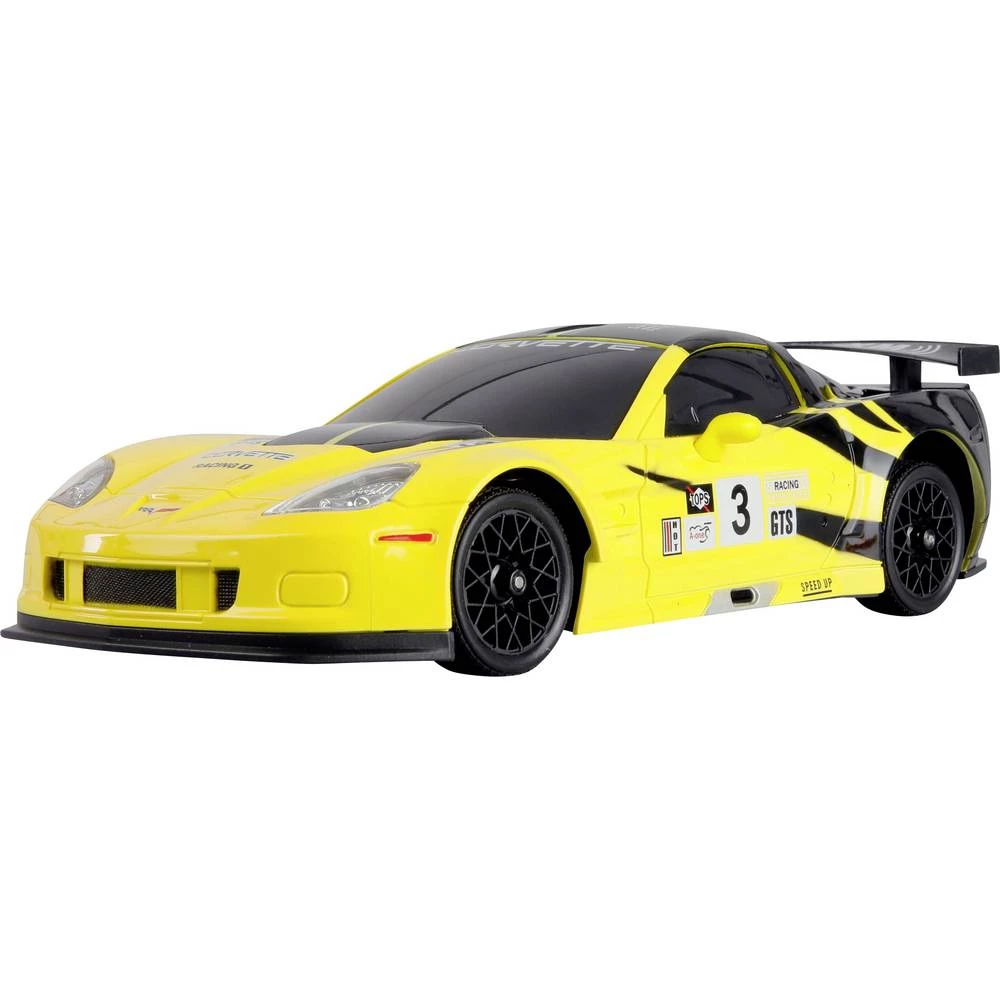 Amewi Corvette C6.R Drift Car žuta s četkama 1:18 RC model automobila električni Drift pogon na sva četiri kotača (4wd) slika