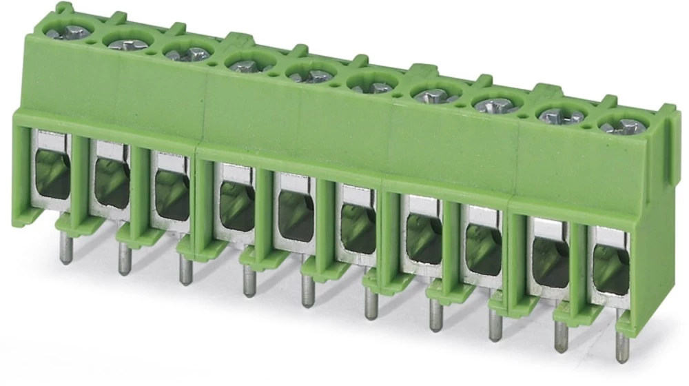 Vijčana blok stezaljka 4.00 mm broj polova: 4 PT 2,5/ 4-5,0-H Phoenix Contact zelene boje 250 kom. slika