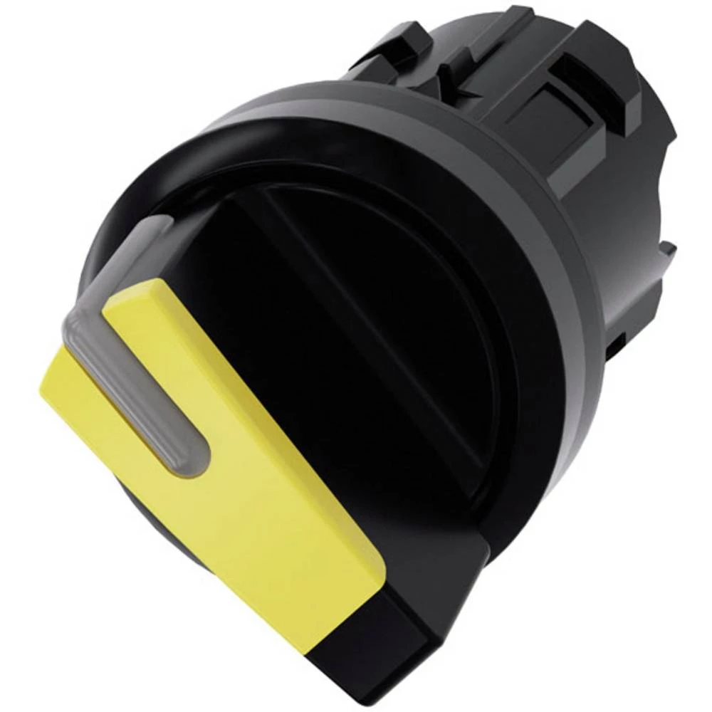 Siemens 3SU1002-2BC30-0AA0 preklopni prekidač prednji prsten od plastike, osvjetljen geg crna, žuta 1 x 45 °  1 St. slika