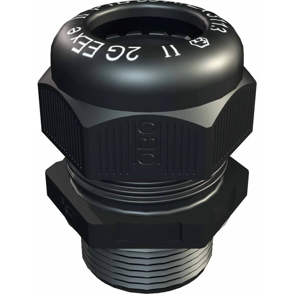 Kabelska uvodnica 1,5 mm Plastika, PA Crna OBO Bettermann VTEC EX M50 SW 5 ST slika