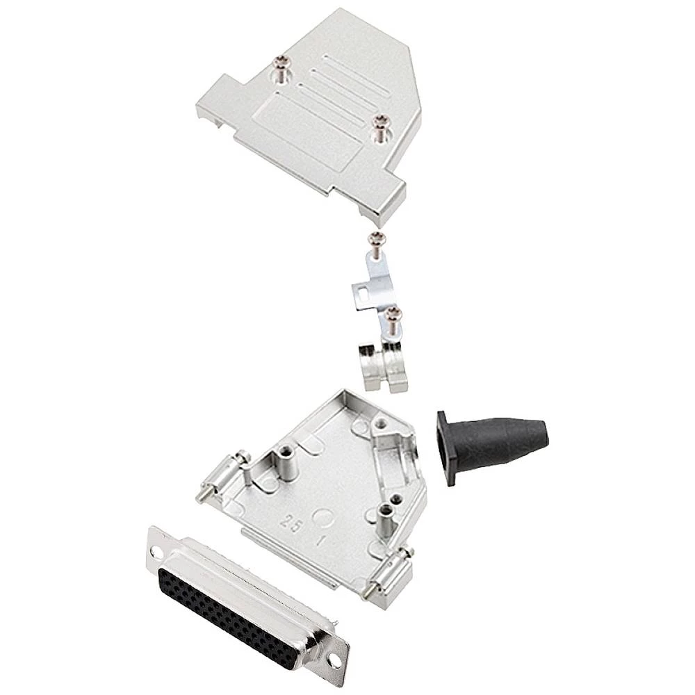 Višestruki ženski konektor D-SUB komplet 45 ° Broj polova: 44 Lemni kup encitech DTSL25-SJSRG-S-HDS44-K 1 ST slika