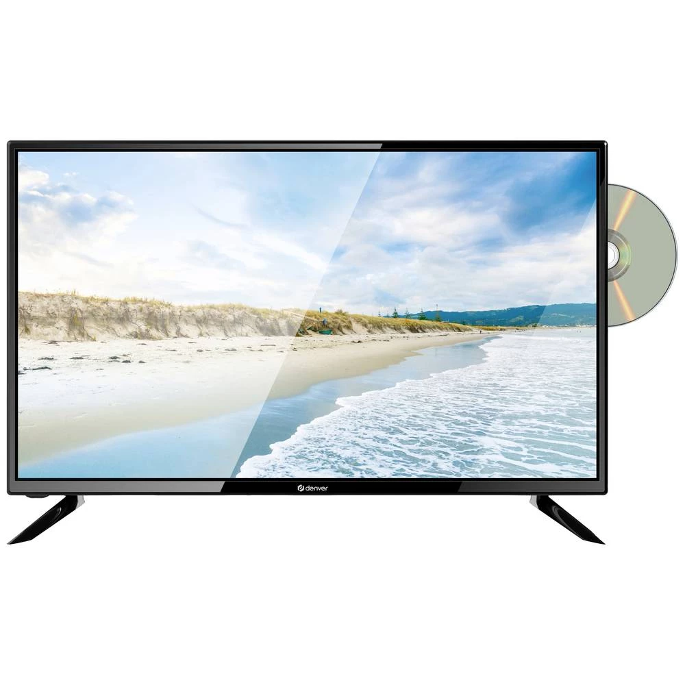 Denver LDD-3282 LED-TV 81 cm 32 palac Energetska učinkovitost 2021 F (A - G) DVB-T, dvb-c, dvb-s, hd ready, DVD-player, ci+ crna slika