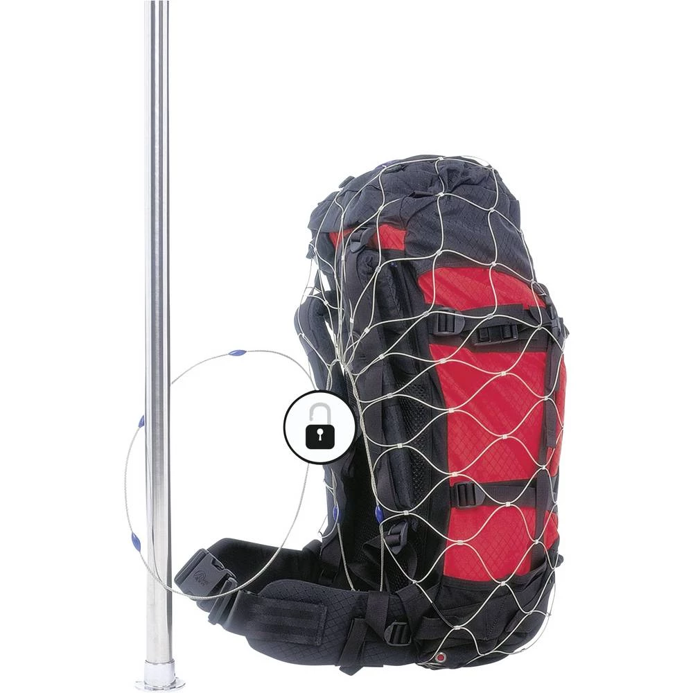 Pacsafe 10170999 kabelski lokot 12 cm plemeniti čelik zaključavanje s kombinacijom brojeva slika