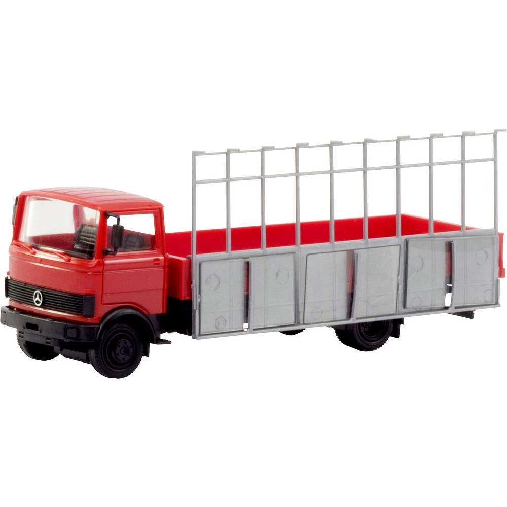 Herpa 094856 h0 Mercedes Benz Platforma LP 813 sa staklenim nosačem slika