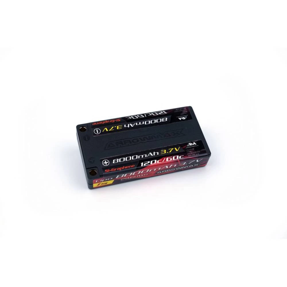 LiPo akumulatorski paket za modele 3.7 V 8000 mAh Broj ćelija: 1 60 C ArrowMax 4 mm slika