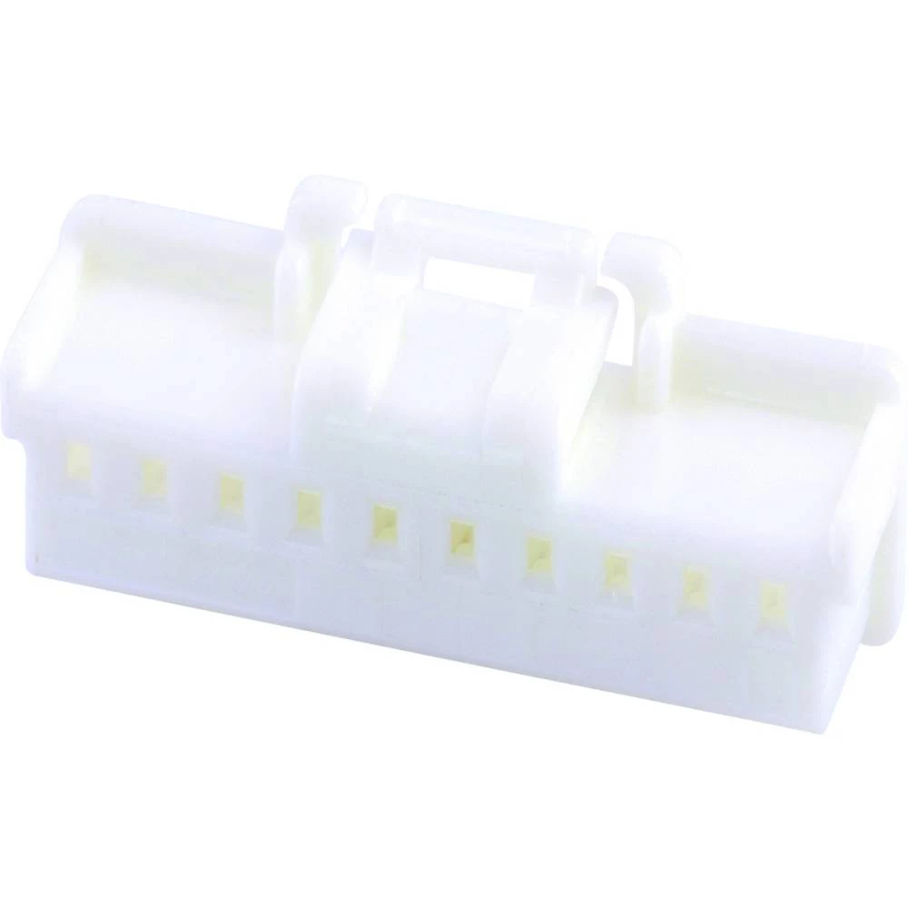 Molex 5023511000 DuraClik Wire-to-Board Receptacle Housing, Single Row, 10 Circuits, Natural slika