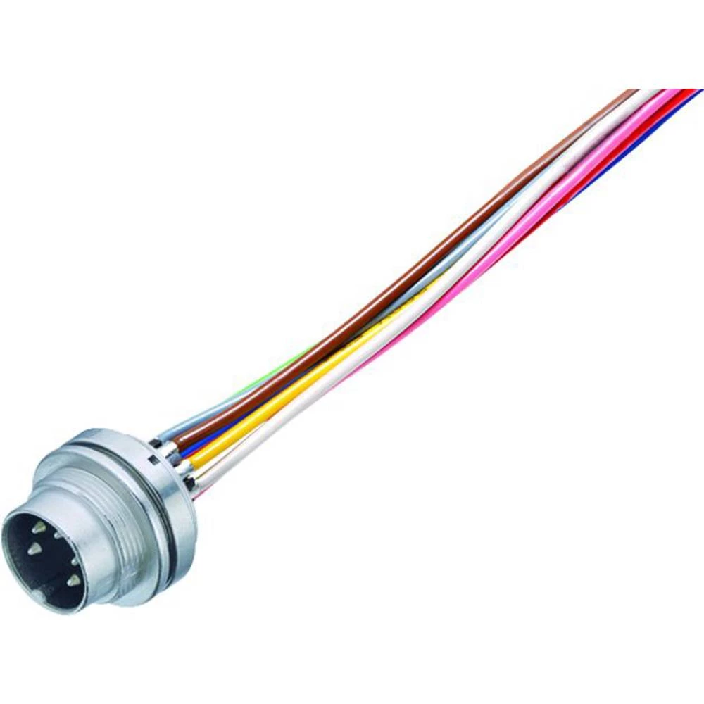 binder 09 0173 702 08-20 okrugli utikač konfekcionirani muški konektor za prirubnicu Ukupan broj polova: 8 Serija (Okrug slika