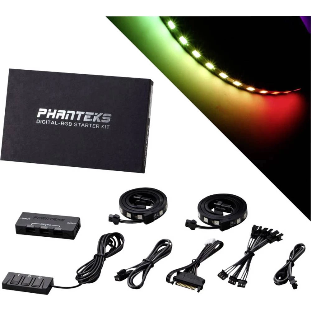 LED-traka za računalo 400 mm RGB Phanteks Digital RGB Starter Kit slika