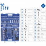 Set nasadnih ključeva, 172 kom, 1/4",, 3/8",, 1/2", KS Tools  komplet nasadnih ključeva   172-dijelni BT023172
