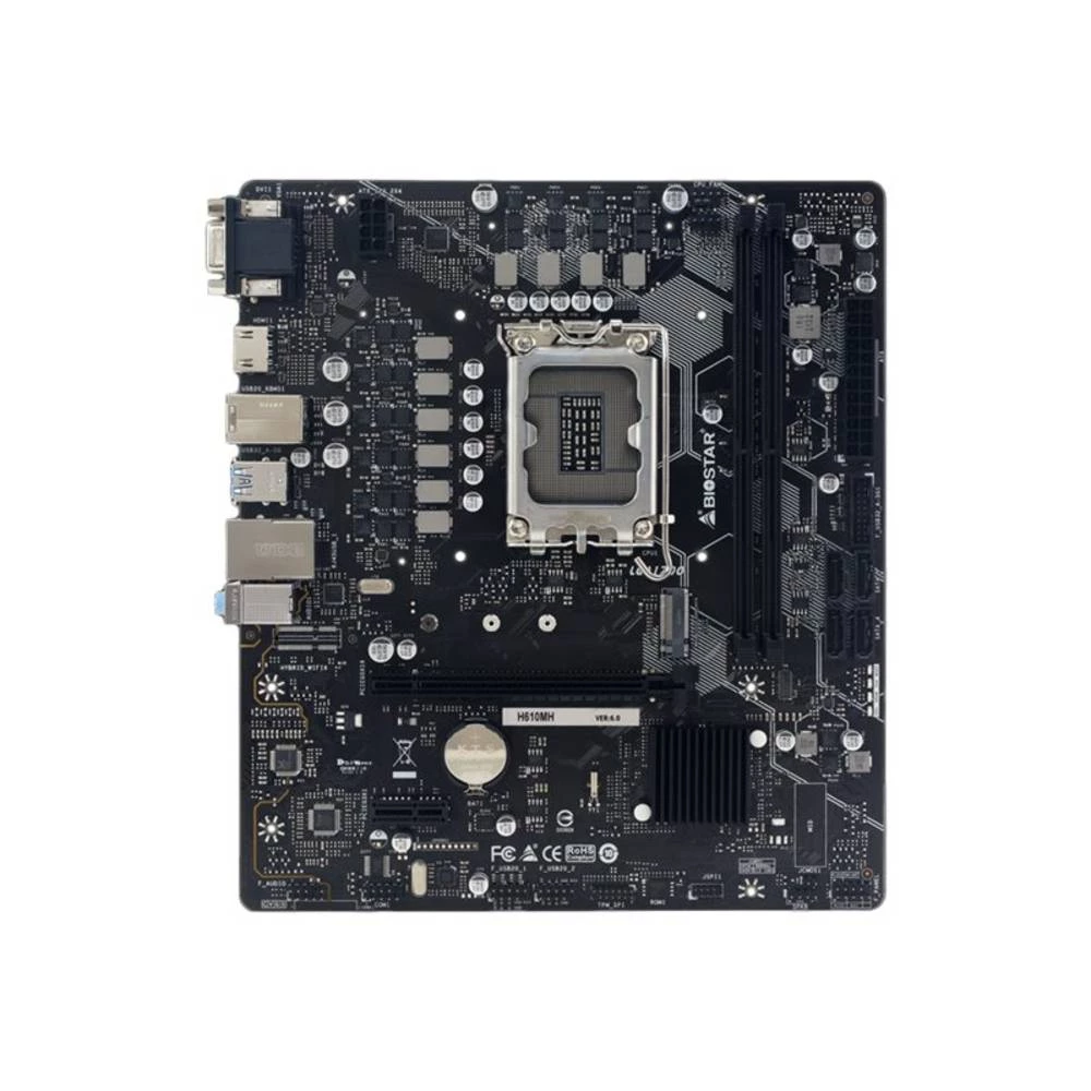 BioStar H610MH matična ploča Baza Intel® 1700 Faktor oblika (detalji) Micro-ATX Set čipova matične ploče Intel® H610 slika
